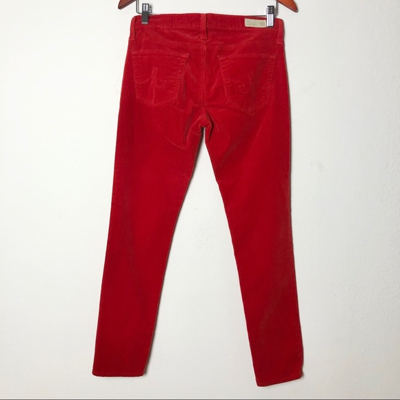 ADRIANO GOLDSCHMIED Stevie Red Corduroy Ankle pants Jeans 27 - Picture 6 of 8